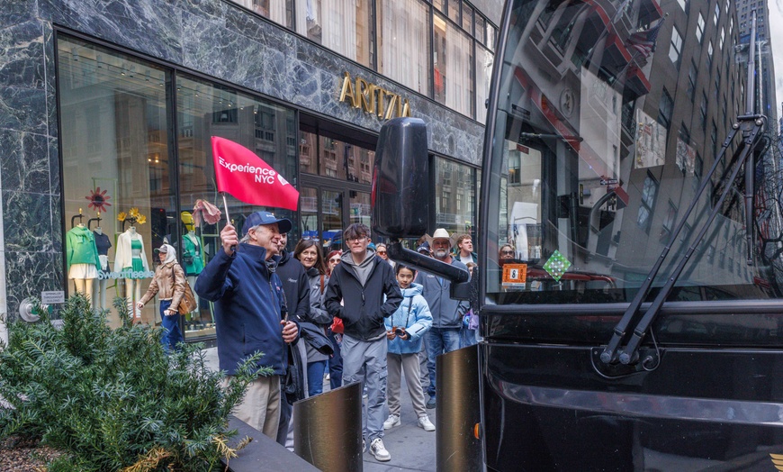 Image 4: NYC After Dark: 3-Hour/Half-Day Luxury Bus Tour for One, Two, or Three