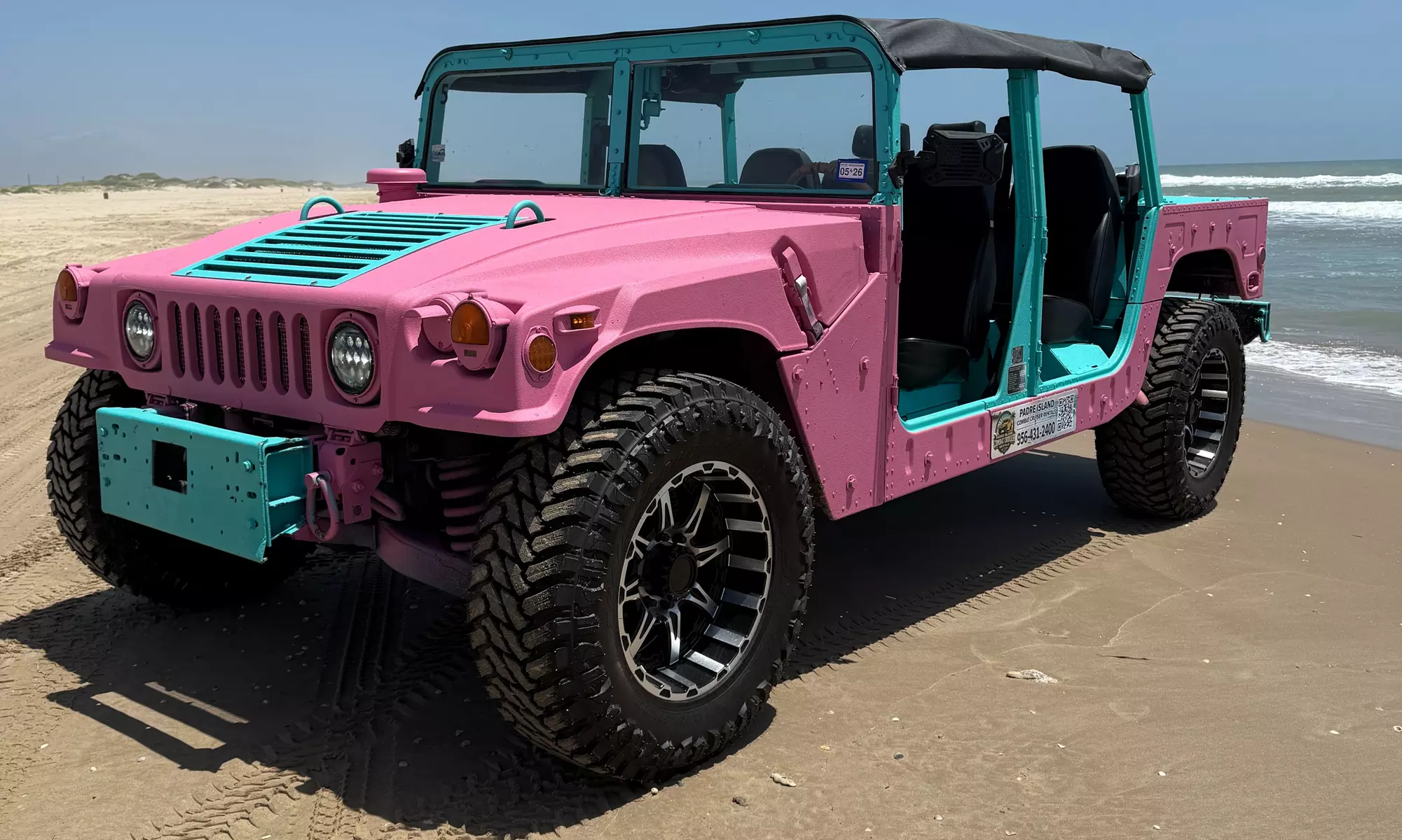 Explore Padre Island in a Two, Four, Six or Eight-Hour Humvee Rental