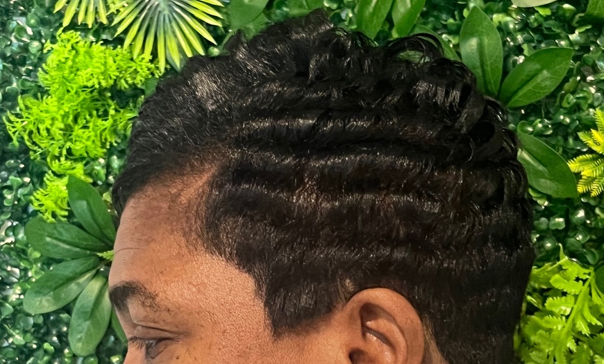 Image 2: Haircut and Style, Wash, Blow-Dry or Mold and Curl or Bonded Weave Cap