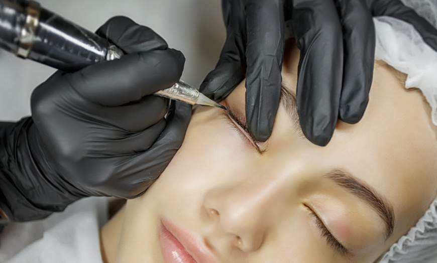 Image 7: Semi-Permanent Makeup: Microblading, Ombre, Lip Liner, or Eyeliner