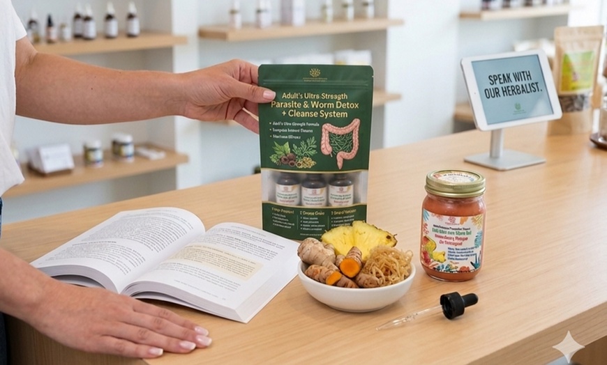 Image 3: Cleanse Deeply with Any Flavor Sea Moss Gel & Parasite Cleansing Kit