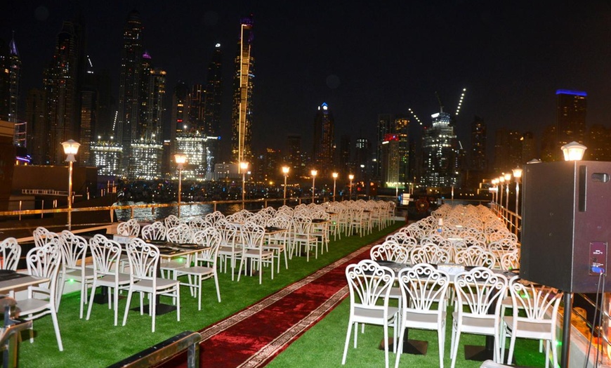 Image 4: 2-Hr VIP Marina Dhow Cruise with Dinner for 1, 2, 4 Adult, or 1 Child