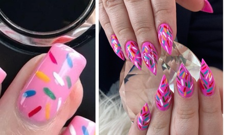 Glow & Go Gel Mani with or w/o Halloween Design - Nailzondrip