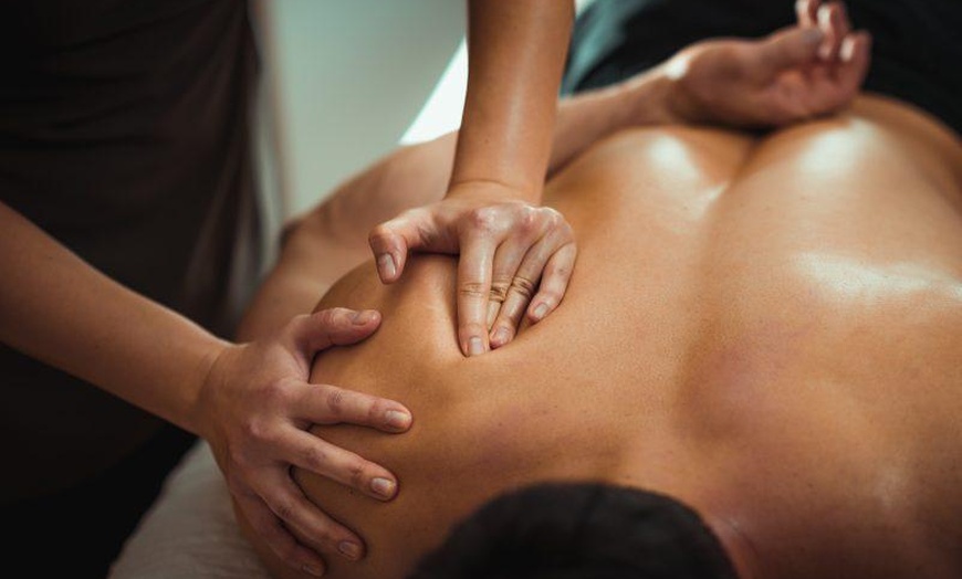 Image 1: Powerful Healing: Deep-Tissue Massage with Wood Therapy or Cupping!