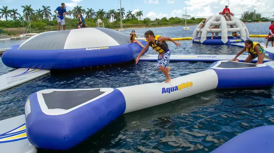 Conquer the Aqua Challenge: Ultimate Water Obstacle Course Fun for All Ages at Tigertail Lake - Second Medium