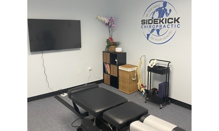 One - Consultation, exam, treatment plan, sports massage, cupping therapy, and Chiropractic adjustments - Sidekick Chiropractic