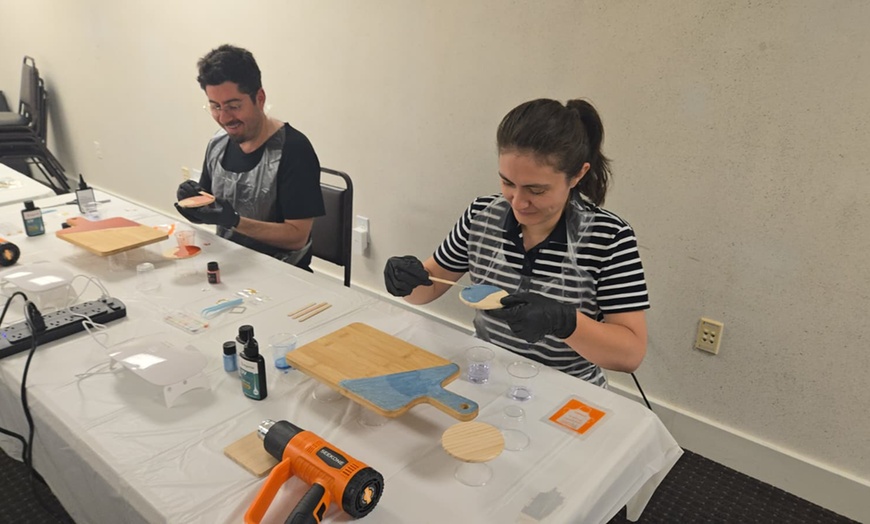 Image 2: Resin Art Workshop — For One to Ten Participants at Kaya Art Studio