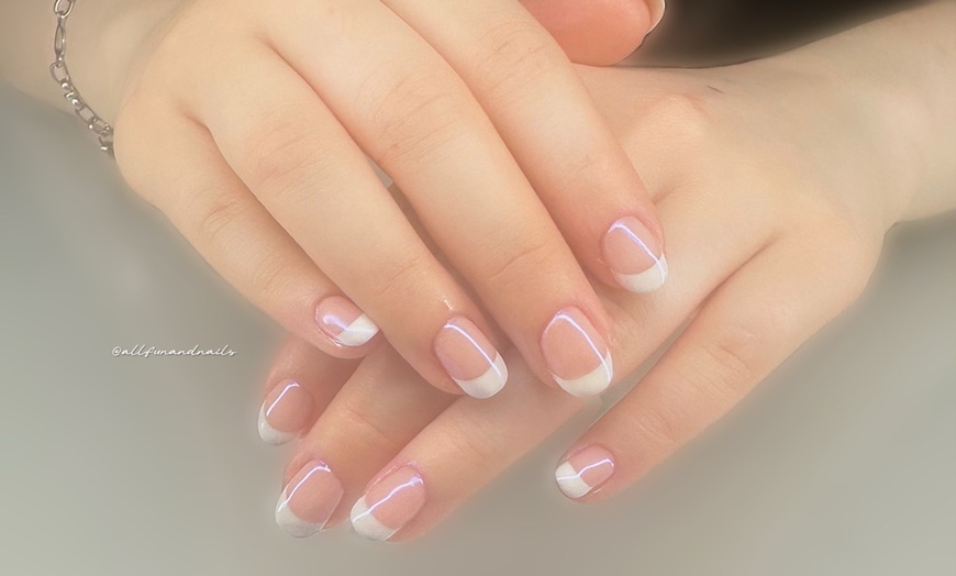 Image 4: Gel-X Extensions, Deluxe or Regular Gel ManiPedis + Sugar Scrub & More