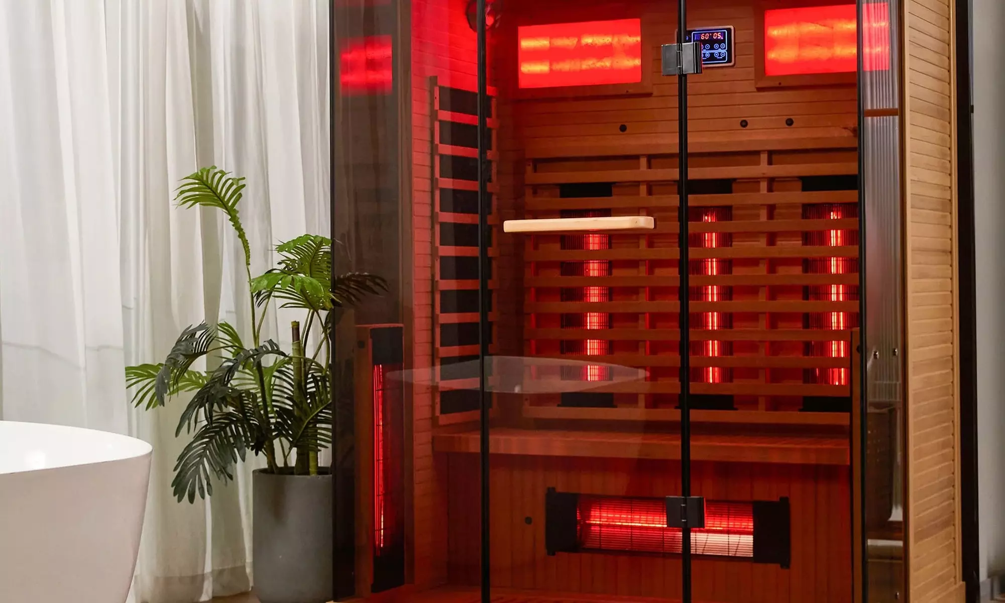 45-Minute Infrared Sauna Session with Himalayan Salt Therapy