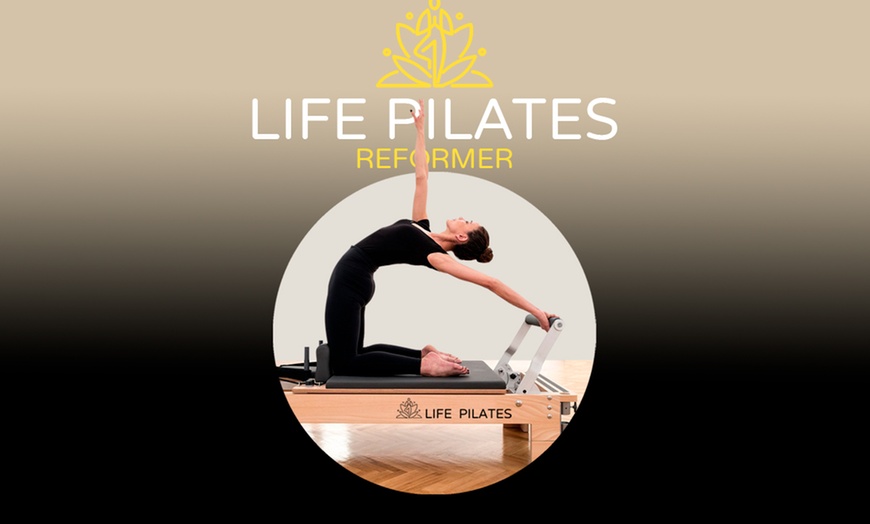 Image 1: Tone Up Together: 3 Group Pilates Reformer Classes for All!