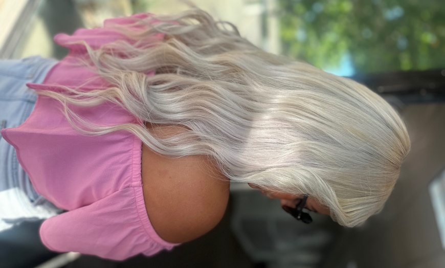 Image 6: Shampoo & Style with Free Hand Tied Extension Consultation