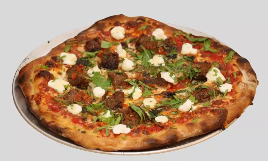 Image 4: Satisfy Your Cravings: Pizza, Cheesy Garlic Bread and Drink