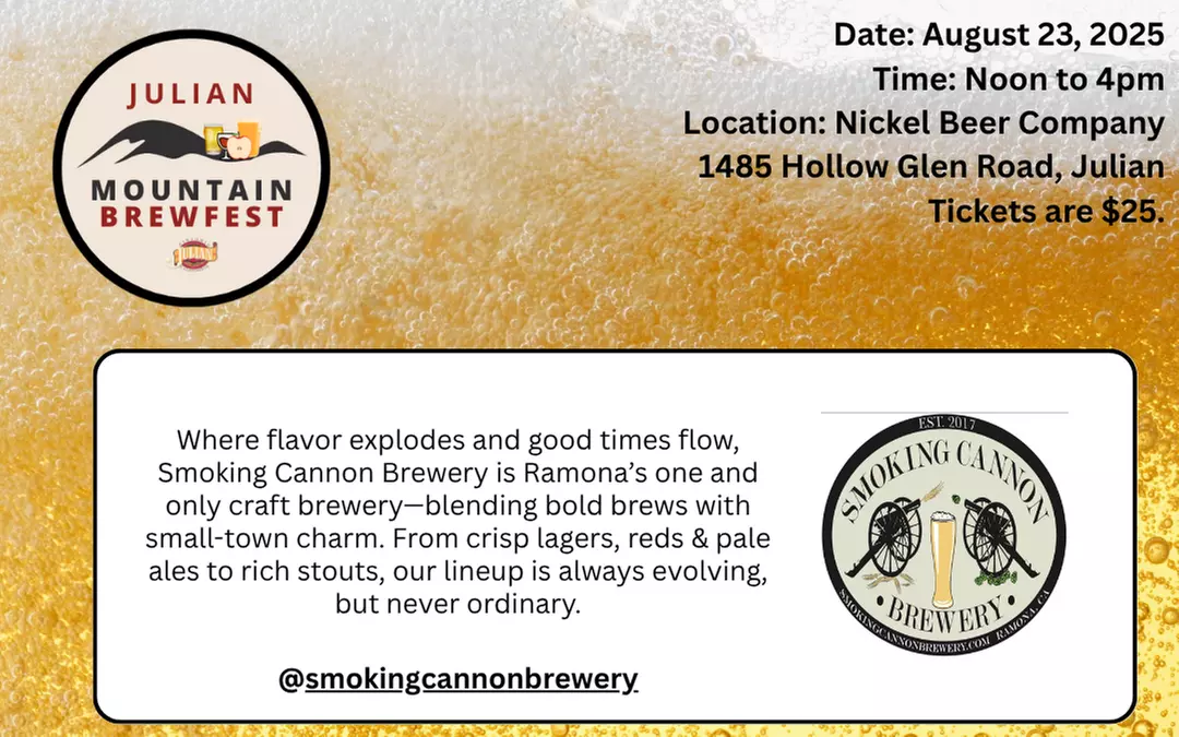 General Admission Ticket to Julian Mountain BrewFest