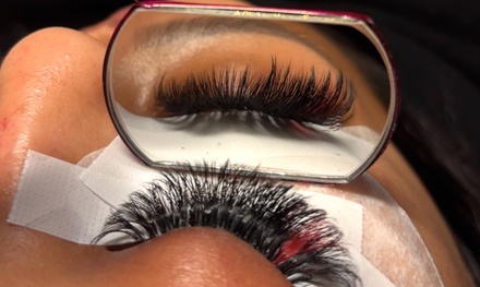 Full Set of Hybrid Eyelash Extensions - JP Lashes and Brow Medspa Location