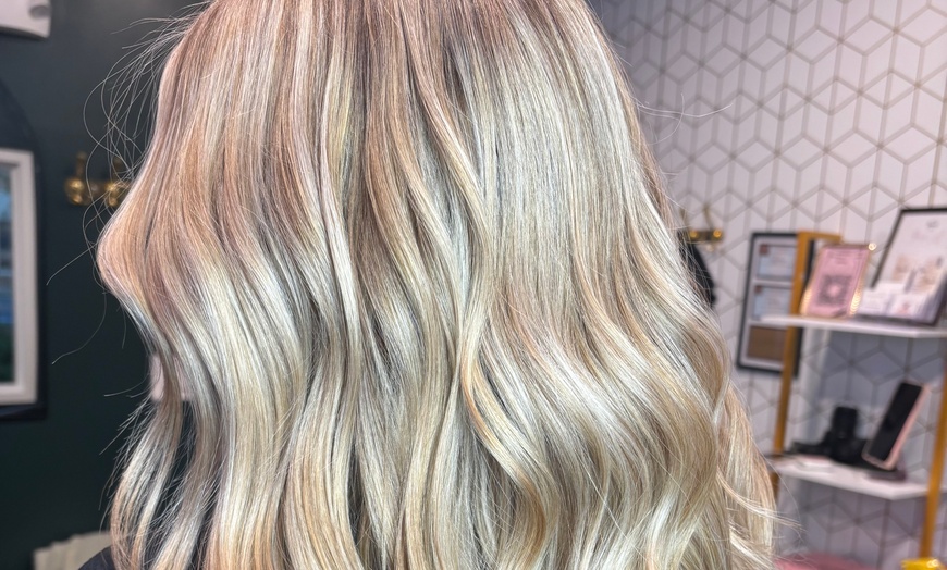 Image 1: Partial or Full Highlights & Balayage for Radiant, Dimensional Hair 