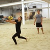 Image 1: Indoor beach volleyball court rental on Sundays

