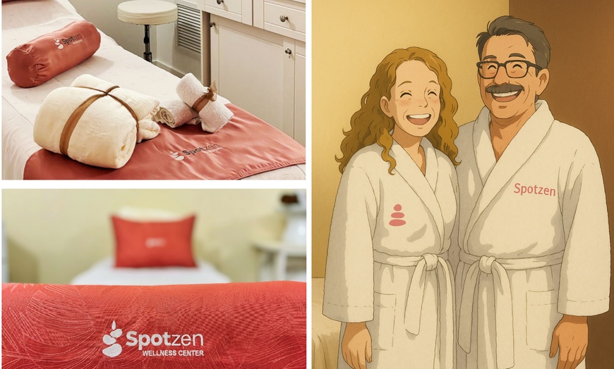 Image 2: Relax with a 50- or 80-Min Couples Massage with Aromatherapy & More