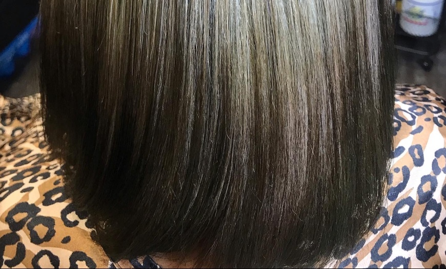 Image 1: Transform Your Hair with a Silk Press Session