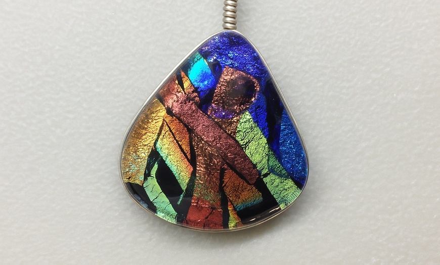 Image 9: Beginner Mosaic Glass Jewelry Workshop for One or Two People