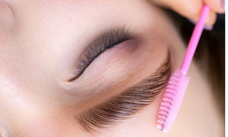 Image 2: Enhance Your Look w/ Korean Lash Lift, Henna Tint, & Brow Lamination 
