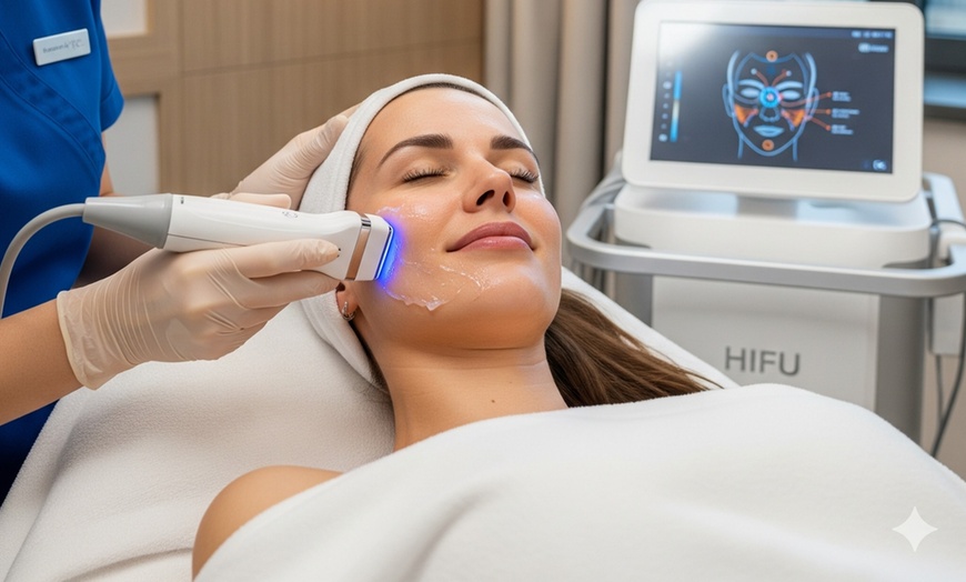 Image 2: HIFU Treatment: Face, Neck, Stomach, Love Handles, Arms or Thighs 