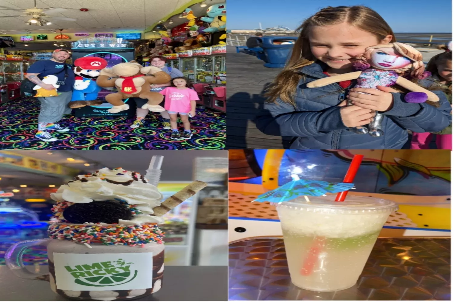 Soft Serve Ice Cream and Game Cards with Prize Tickets for Family Fun 