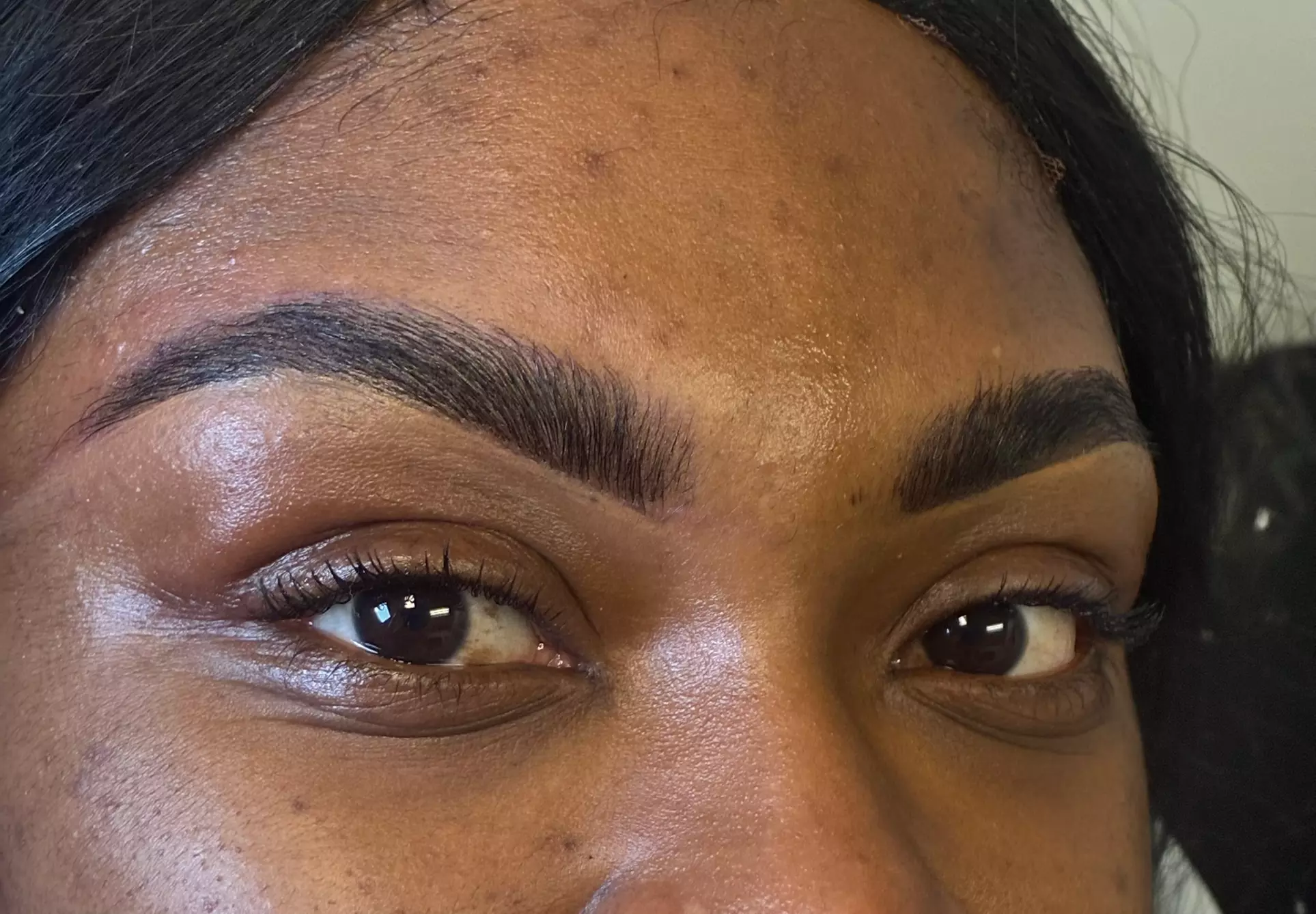 Enhance with Eyebrow Tint and wax, Brow Lamination with Brow Tint