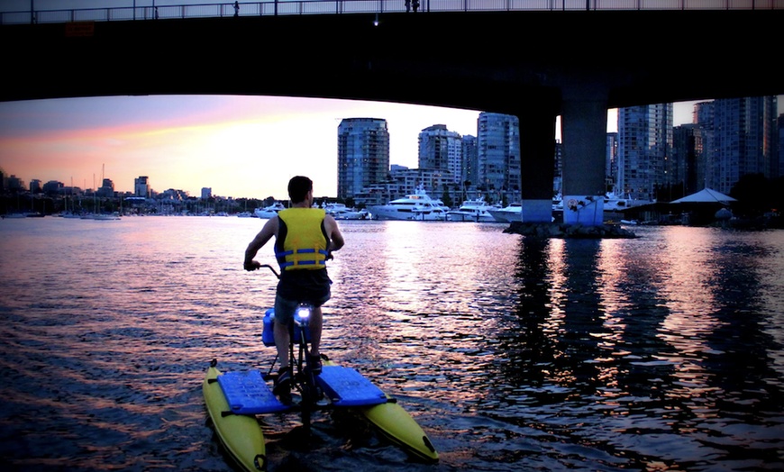 Image 2: Enjoy 90-Minute Sunset Ride on Waterbike at BC Water Bikes