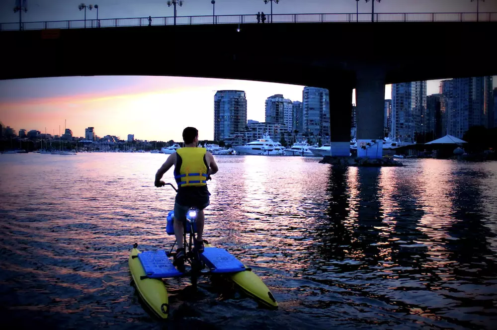 Enjoy 90-Minute Sunset Ride on Waterbike at BC Water Bikes