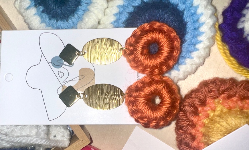 Image 7: Build Your Own Customized Earrings with Metal & Crotchet Pieces