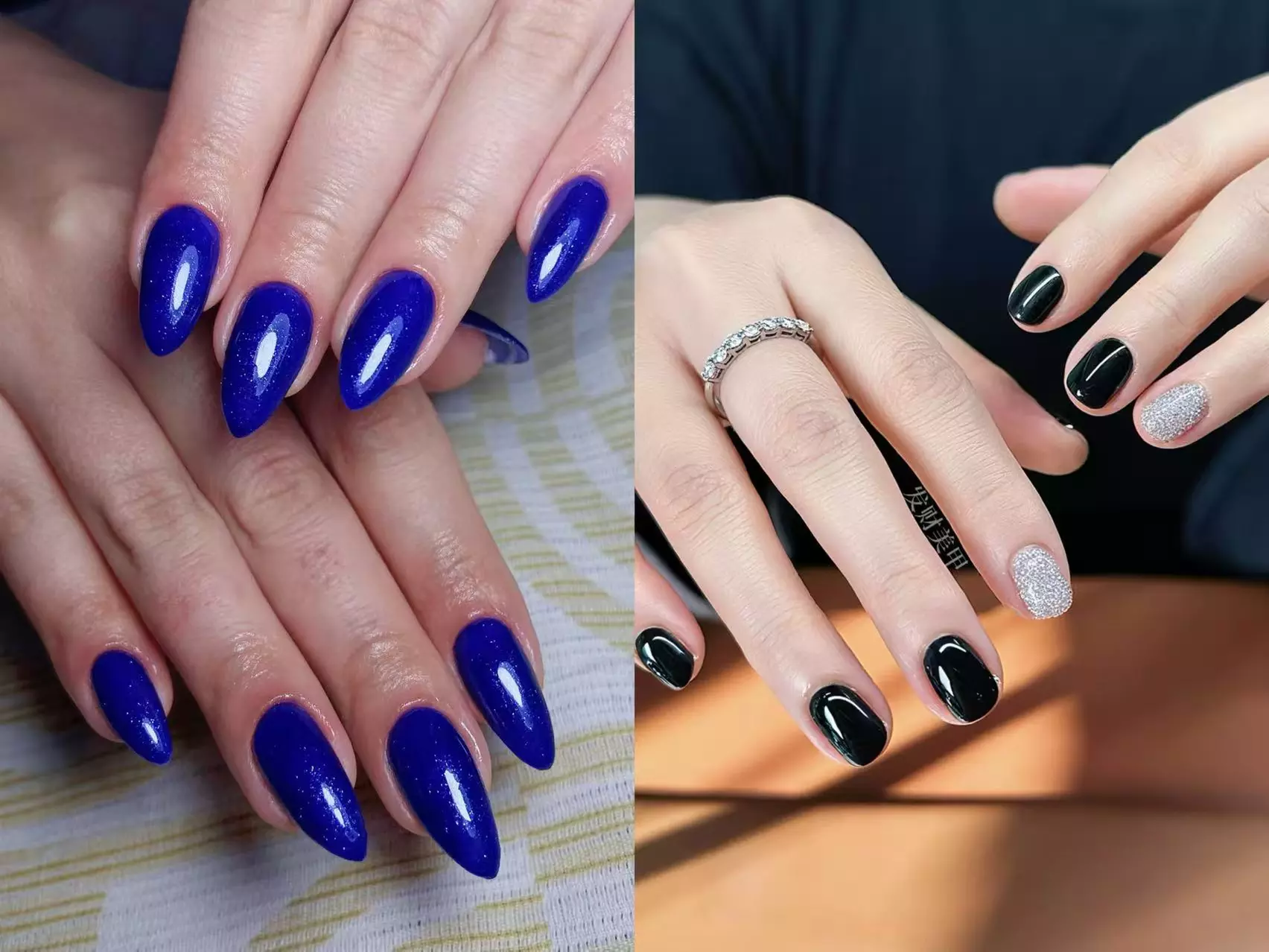 Maniküre, Naturnagelverstärkung oder Nagelverlängerung mit Gel