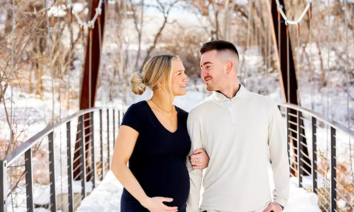 Experience April's Photography with 30 or 60 Minute Outdoor Maternity Sessions up to 80% Off