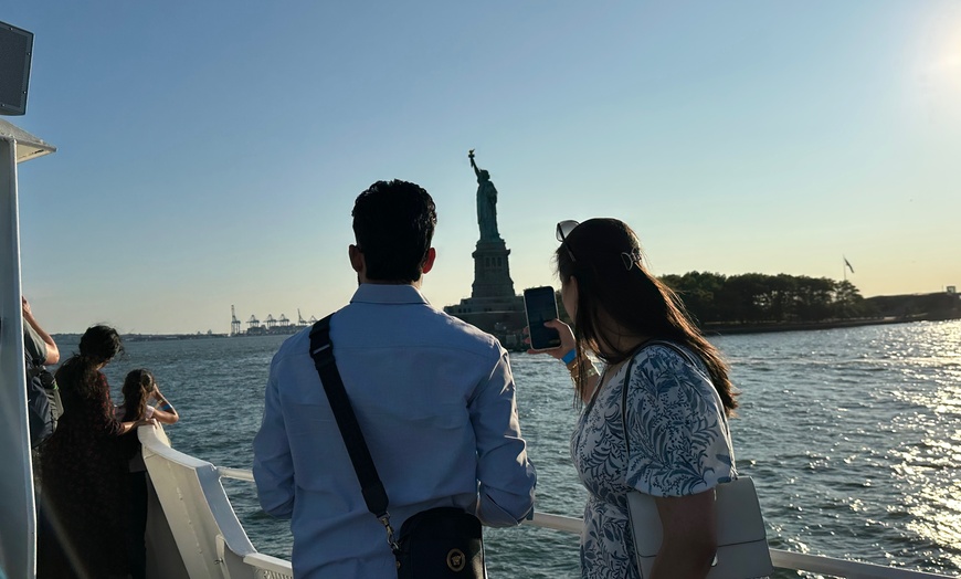 Image 7: Statue of Liberty & New York City Sky Line Sightseeing Sunset Cruise