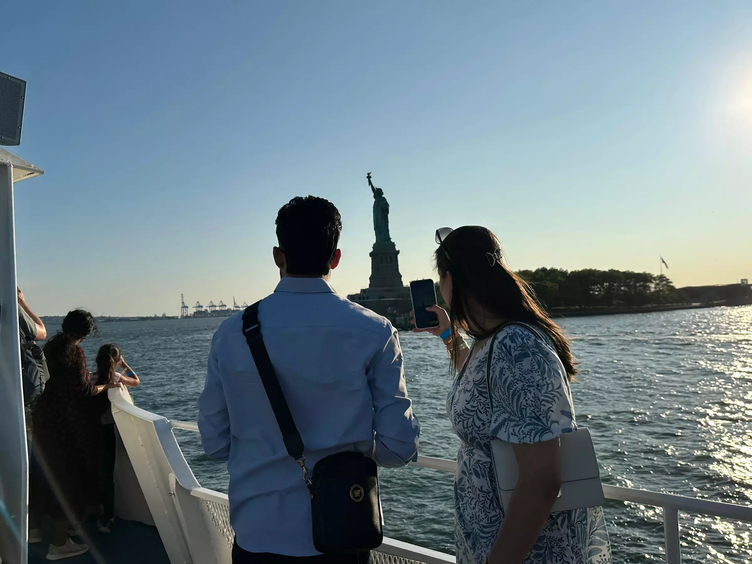 Statue of Liberty & New York City Sky Line Sightseeing Sunset Cruise