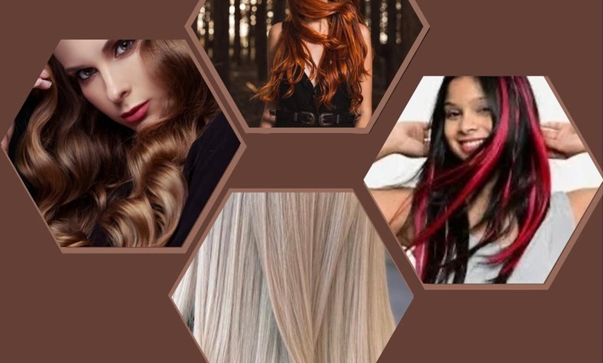 Image 1: Sew-In, Tape-In, Micro-Link, Invisible, and Colour/Glitter Options