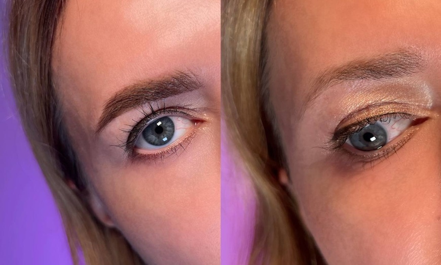 Image 1: Enhance Your Brows with One Eyebrow Waxing and Tinting Session