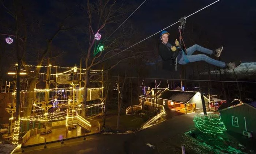 Image 8: Refreshing Mountain Canopy Zipline & Christmas Lights – Stevens, PA