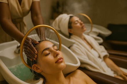 60-Minute Signature Head Spa with Steam Hair and Neck, Arm,Shoulder Massage - Shui Li Fang Beauty Salon