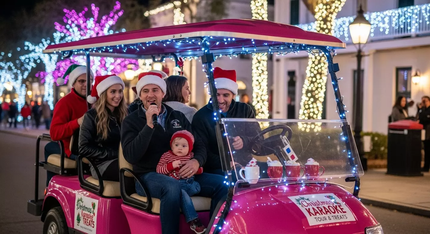 Create Lasting Memories with Serendipity Tours' Pink Holiday Karaoke Tour & Treats in St. Augustine - Primary Image