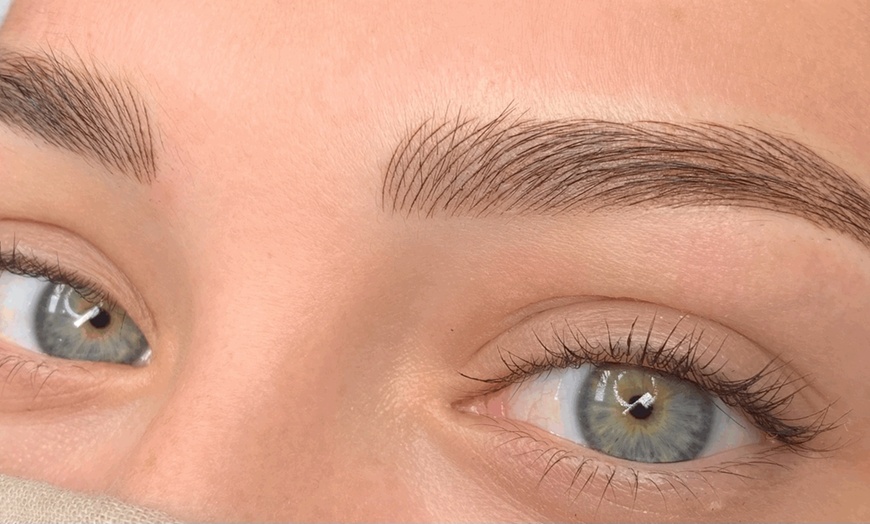Image 2: Elevate Your Brows: Microblading Session with Optional Touch Up