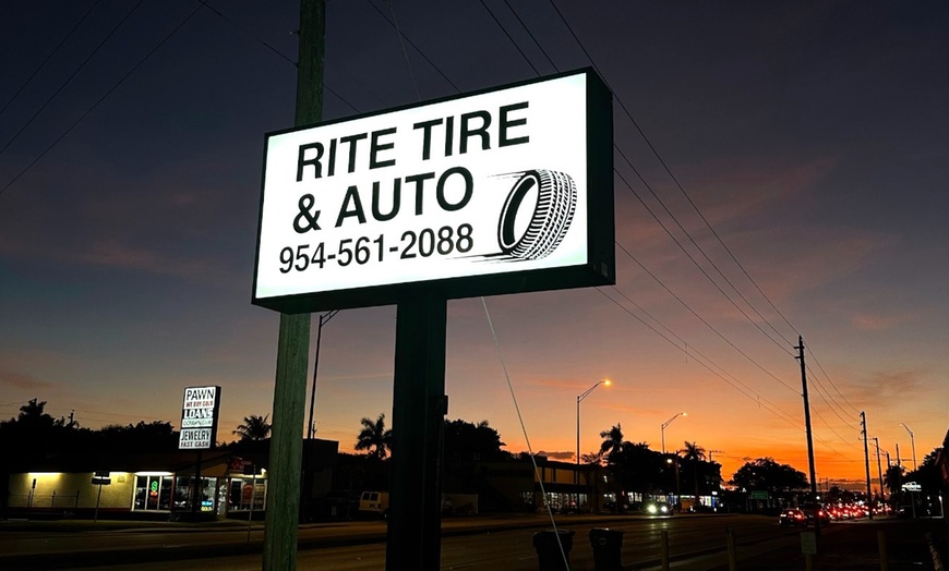 Image 4: Oil Change with Extras: Battery & Tire Check Combo