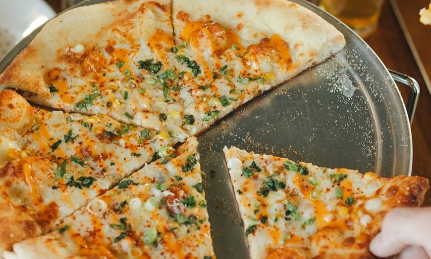 Image 4: Two / Four  Beer Flights w/ One Pizza for Two or Two Pizzas for Four