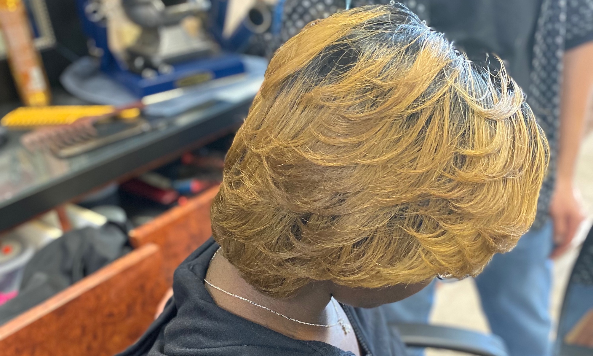 Transform Your Curls with Silk Press or Color Packages