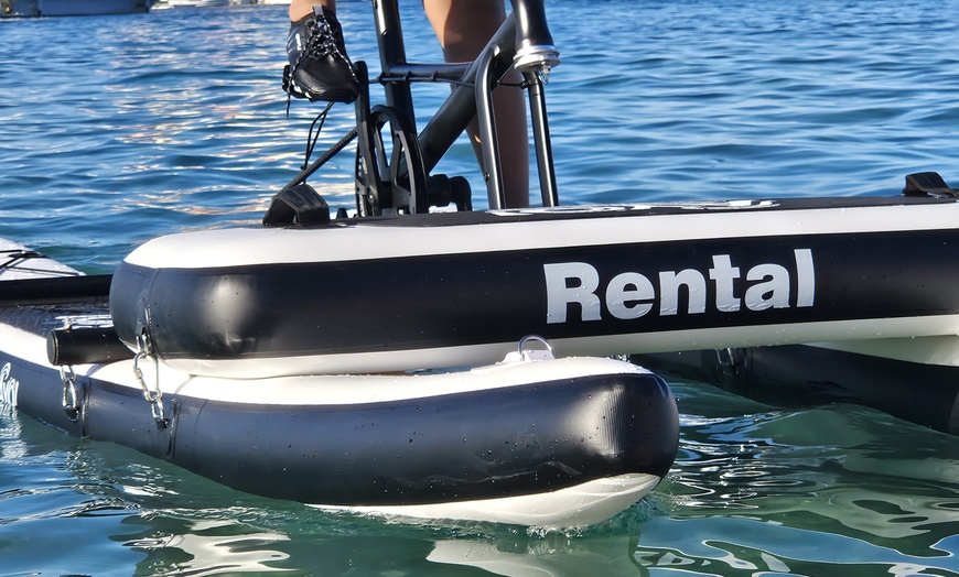 Image 3: 60 or 90 Min Water Bike Rental,  1.5 hours Guided Tour or Group Ride