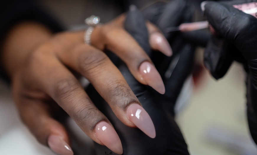 Image 1: Ultimate Nail Care Combo: No Chip Gel Manicure & Waterless Pedicure 
