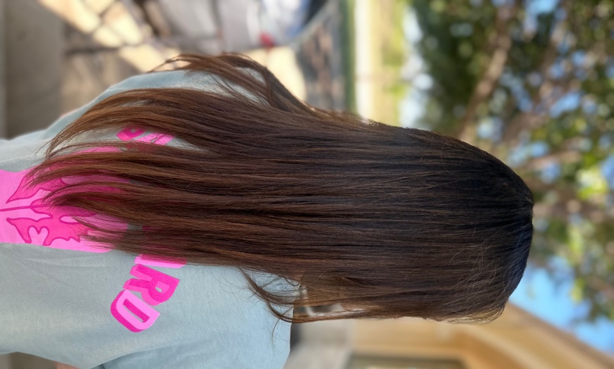 Image 3: Shampoo & Style with Free Hand Tied Extension Consultation