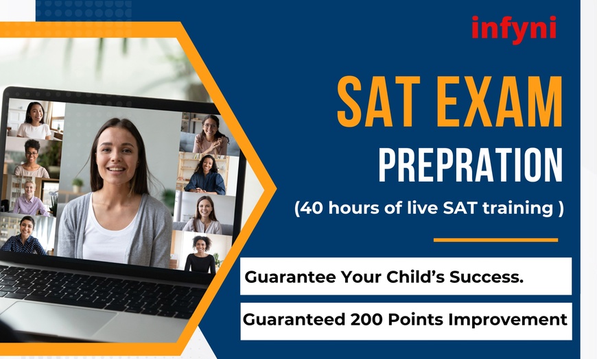 Image 1: Join 40 Hours Online SAT Test Prep Live Classes - Small Batch Size
