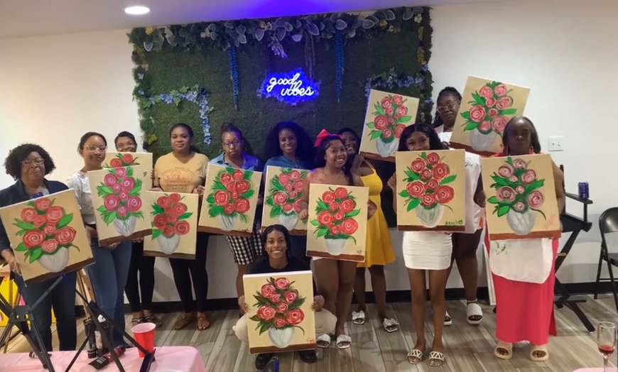 Image 2: Up to 43% Off on Painting Party at Power Poe Studios
