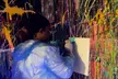 1-Hour Neon Splatter Room Experience for 1–6 People with Take-Home Art & All Materials Included (Up to 25% Off) - Second Medium