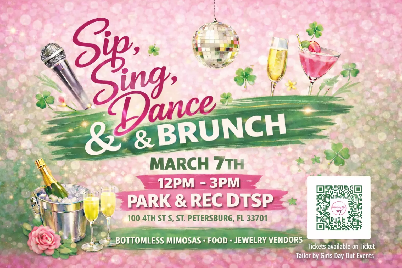 Sip Sing Dance Brunch on March 11 at 12 PM